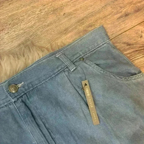 NWT asos curve denim high waisted mom jeans sz 14/32 - Picture 4 of 7